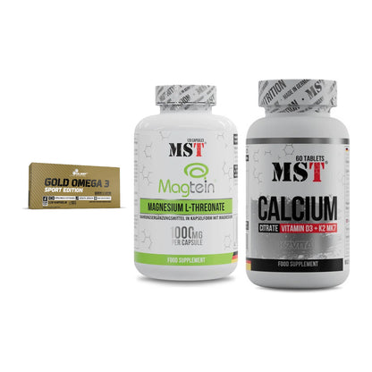 Herz & Gefäße: Olimp Omega 3 + MST Magnesium + MST Calcium – alle enthaltenen Artikel