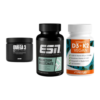 Herz & Gefäße: Big Zone Omega 3 + ESN Magnesium + ProFuel Vitamin – alle enthaltenen Artikel
