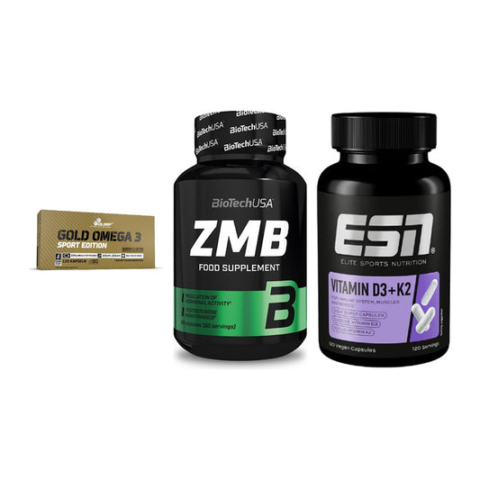 Herz & Gefäße: Olimp Omega 3 + BioTech ZMB + ESN Vitamin D3 – alle enthaltenen Artikel