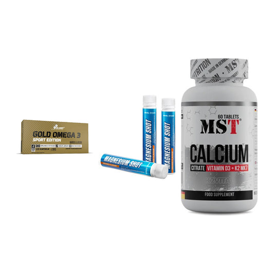Herz & Gefäße: Olimp Omega 3 + Body Attack + MST Calcium – alle enthaltenen Artikel