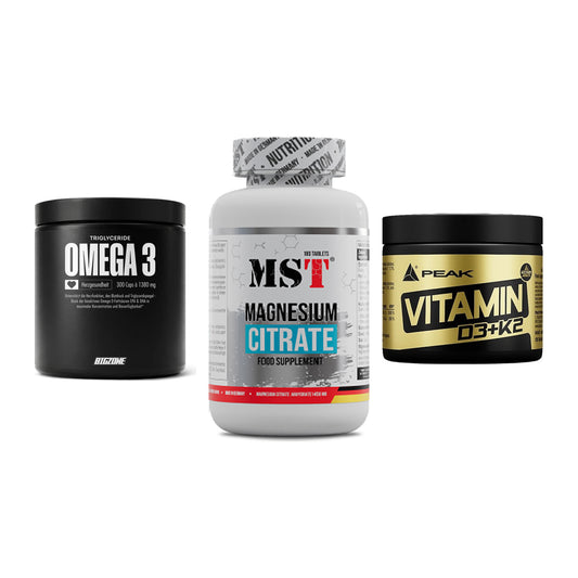 Herz & Gefäße: Big Zone Omega 3 + MST Magnesium + Peak Vitamin – alle enthaltenen Artikel