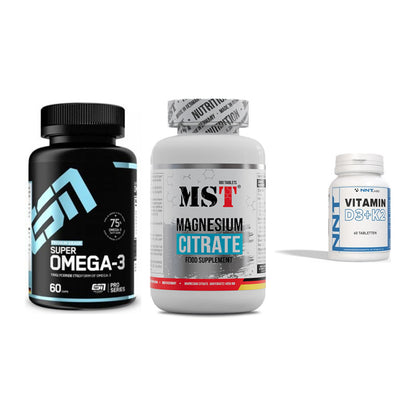 Herz & Gefäße: ESN Omega 3 + MST Magnesium + NNT Vitamin – alle enthaltenen Artikel