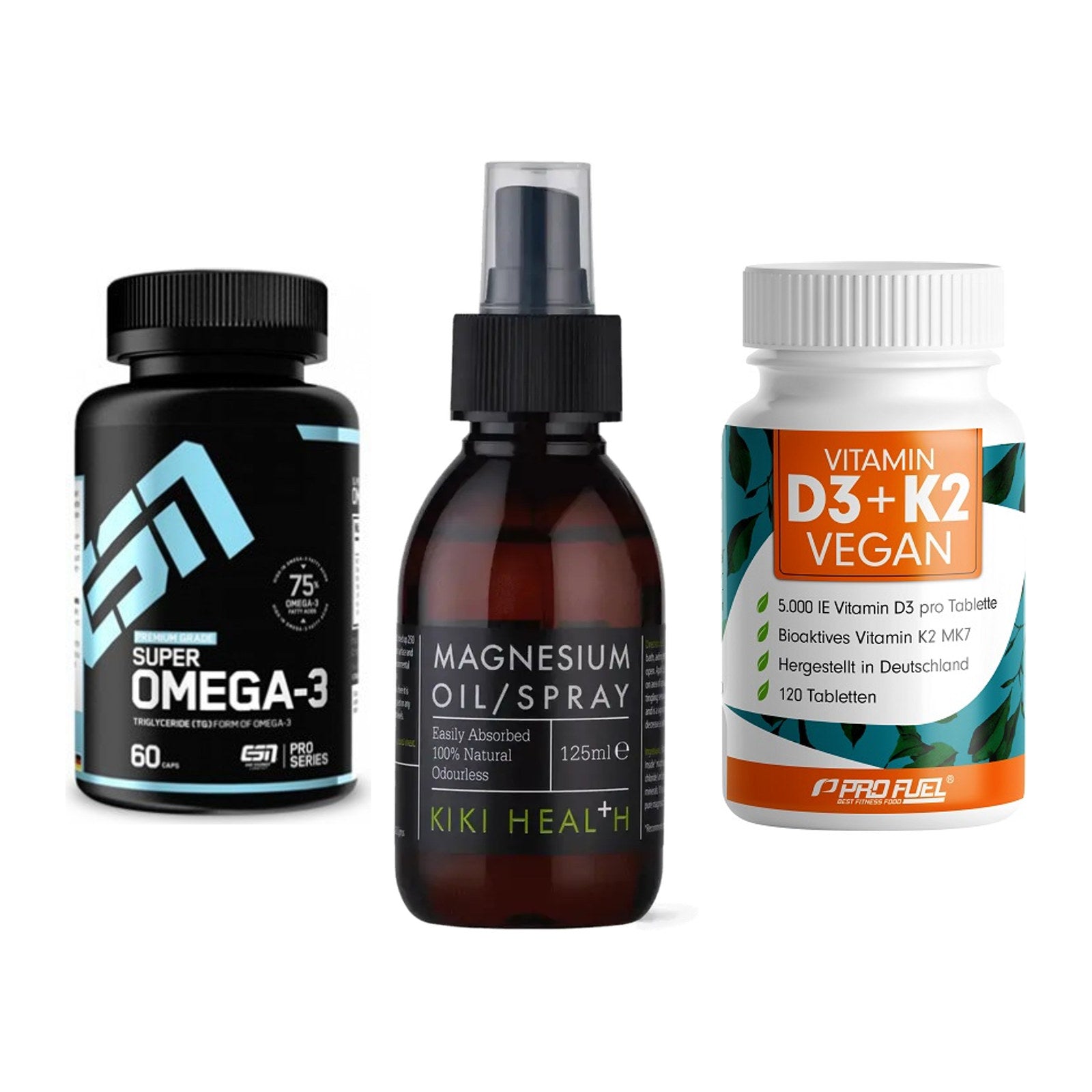 Herz & Gefäße: ESN Omega 3 + KIKI Health + ProFuel Vitamin – alle enthaltenen Artikel