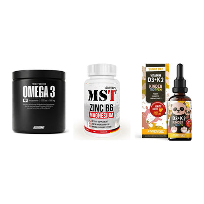 Herz & Gefäße: Big Zone Omega 3 + MST Zinc + ProFuel VITAMIN – alle enthaltenen Artikel