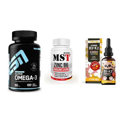 Herz & Gefäße: ESN Omega 3 + MST Zinc + ProFuel VITAMIN – alle enthaltenen Artikel