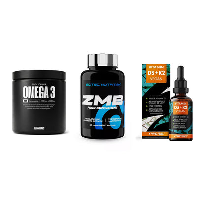 Herz & Gefäße: Big Zone Omega 3 + Scitec ZMB + ProFuel Vitamin – alle enthaltenen Artikel