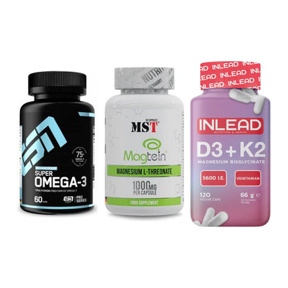 Herz & Gefäße: ESN Omega 3 + MST Magnesium + INLEAD Vitamin – alle enthaltenen Artikel