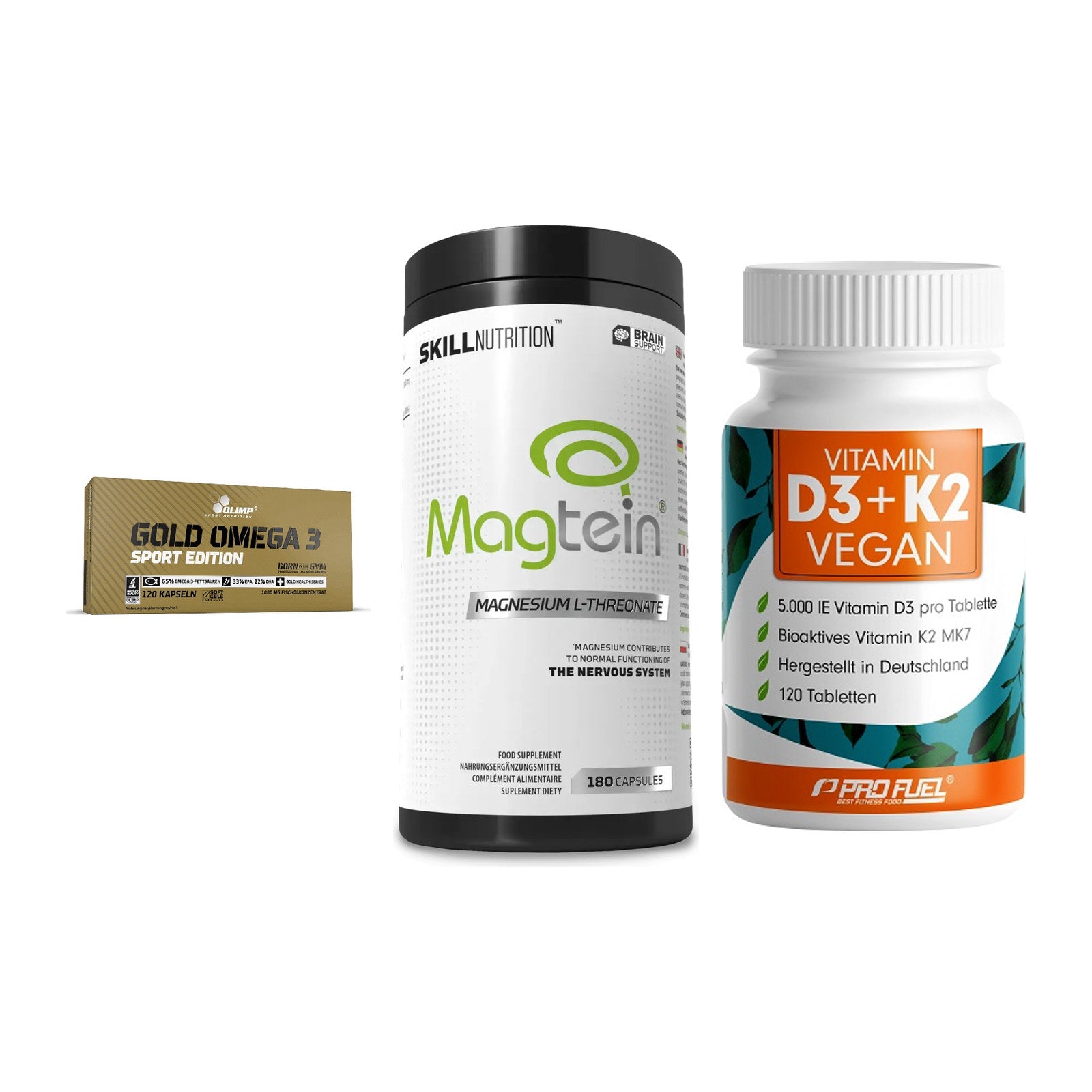Herz & Gefäße: Olimp Omega 3 + Skill Nutrition + ProFuel Vitamin – alle enthaltenen Artikel