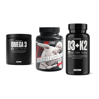 Herz & Gefäße: Big Zone Omega 3 + Big Zone Magnesi + Big Zone Vitamin – alle enthaltenen Artikel