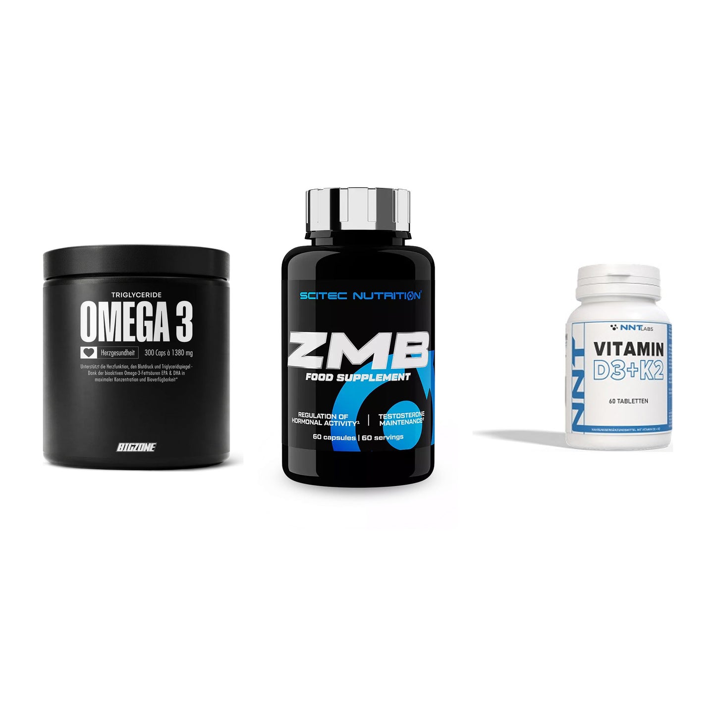Herz & Gefäße: Big Zone Omega 3 + Scitec ZMB + NNT Vitamin – alle enthaltenen Artikel