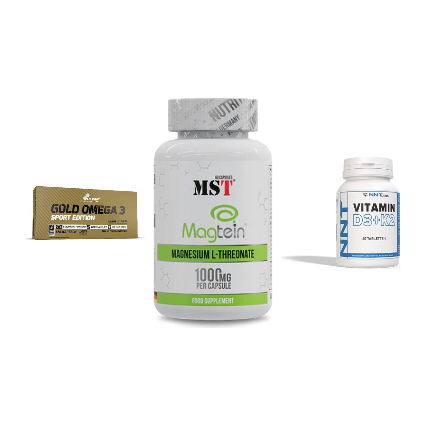 Herz & Gefäße: Olimp Omega 3 + MST Magnesium + NNT Vitamin – alle enthaltenen Artikel