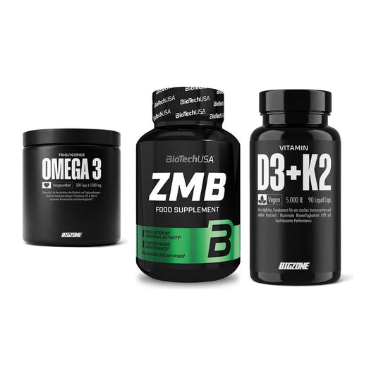 Herz & Gefäße: Big Zone Omega 3 + BioTech ZMB + Big Zone Vitamin – alle enthaltenen Artikel