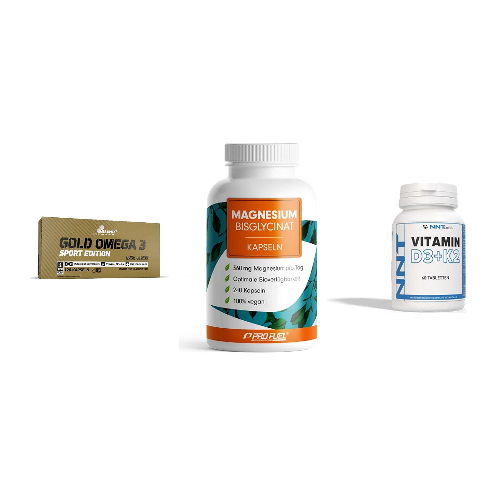 Herz & Gefäße: Olimp Omega 3 + ProFuel Magnesiu + NNT Vitamin – alle enthaltenen Artikel