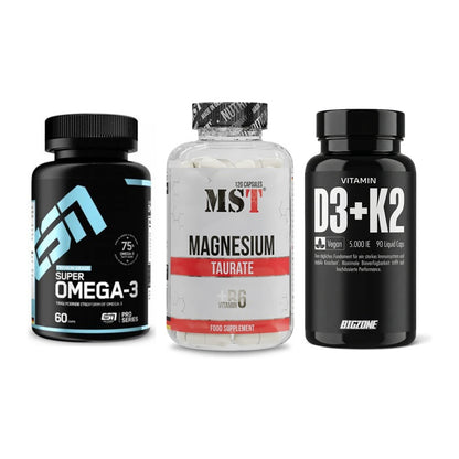 Herz & Gefäße: ESN Omega 3 + MST Magnesium + Big Zone Vitamin – alle enthaltenen Artikel
