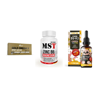 Herz & Gefäße: Olimp Omega 3 + MST Zinc + ProFuel VITAMIN – alle enthaltenen Artikel