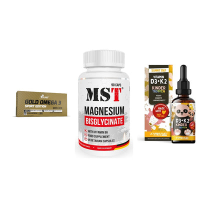 Herz & Gefäße: Olimp Omega 3 + MST Magnesium + ProFuel VITAMIN – alle enthaltenen Artikel