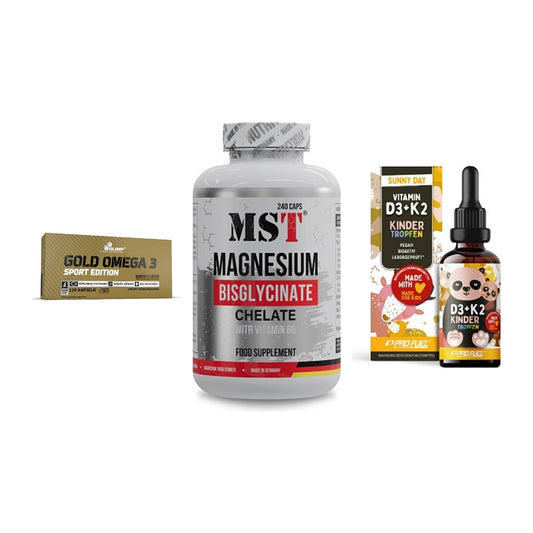 Herz & Gefäße: Olimp Omega 3 + MST Magnesium + ProFuel VITAMIN – alle enthaltenen Artikel