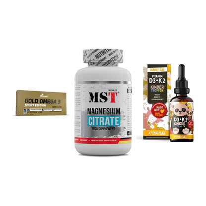 Herz & Gefäße: Olimp Omega 3 + MST Magnesium + ProFuel VITAMIN – alle enthaltenen Artikel