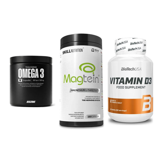 Herz & Gefäße: Big Zone Omega 3 + Skill Nutrition + BioTech Vitamin – alle enthaltenen Artikel