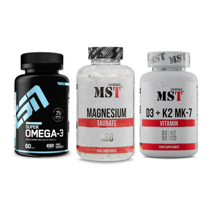 Herz & Gefäße: ESN Omega 3 + MST Magnesium + MST Vitamin D3 – alle enthaltenen Artikel