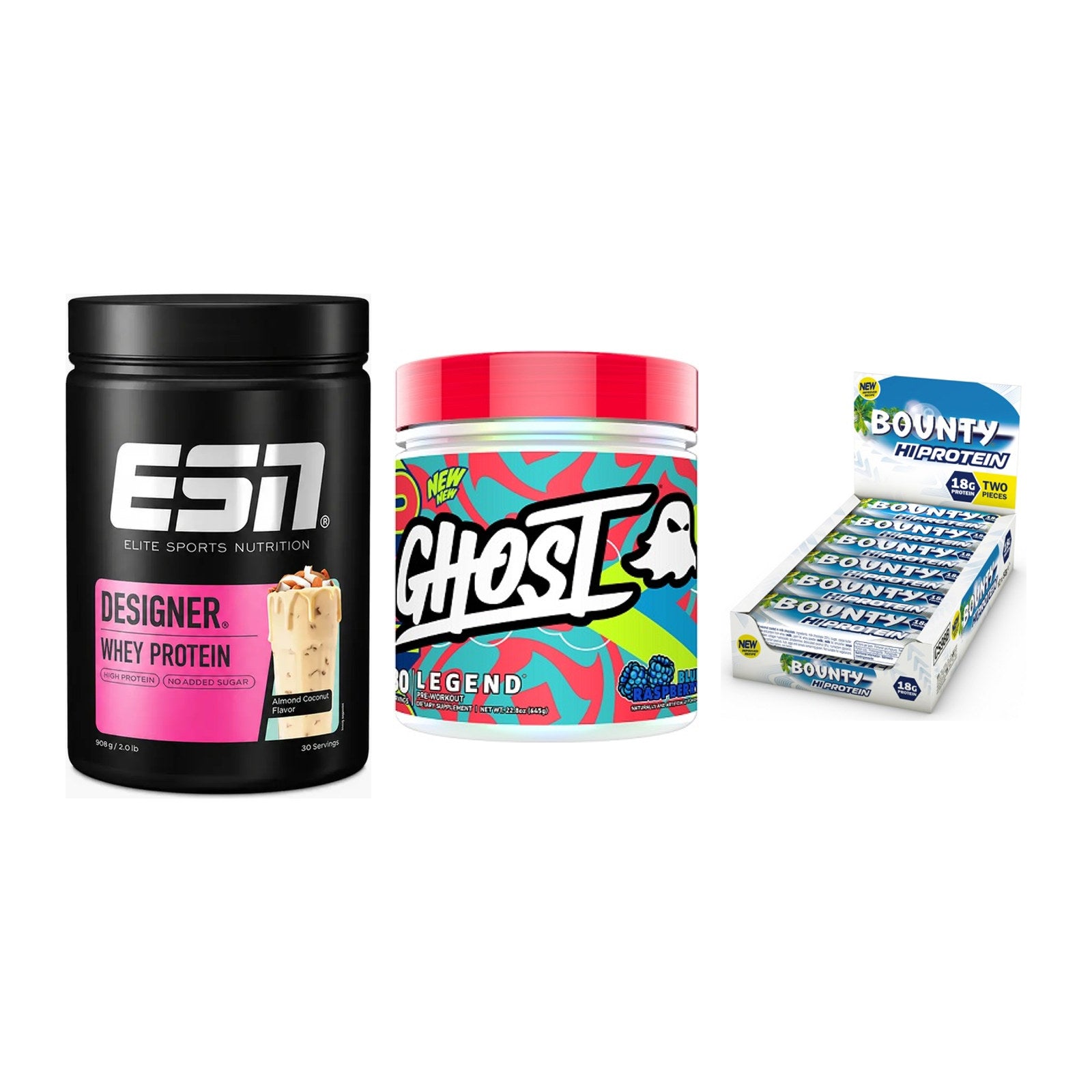 Home-Gym-Starter: ESN Designer + Ghost Legend V4 + 5× Bounty High – alle enthaltenen Artikel