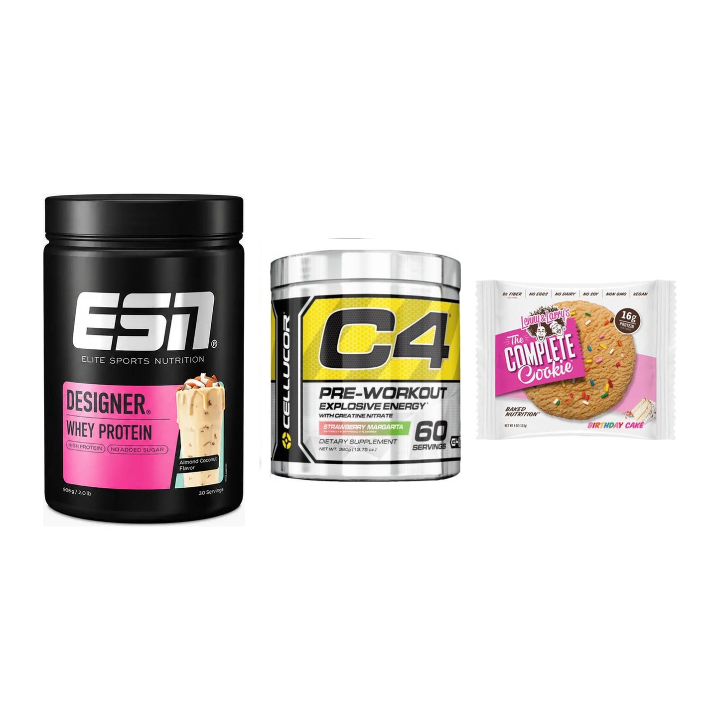 Home-Gym-Starter: ESN Designer + Cellucor C4 + 5× Lenny & Larry – alle enthaltenen Artikel
