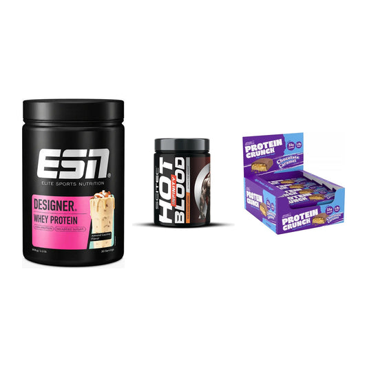 Home-Gym-Starter: ESN Designer + Scitec Hot + 5× Applied Protein – alle enthaltenen Artikel