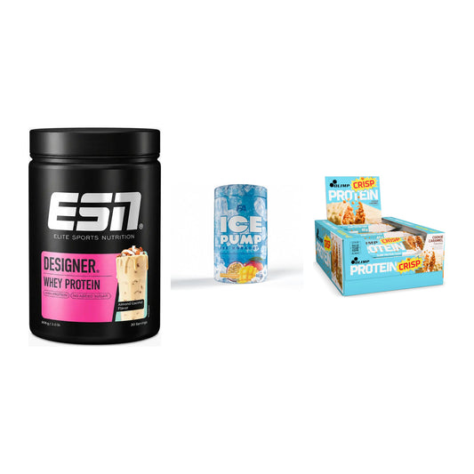 Home-Gym-Starter: ESN Designer + FA Nutrition + 5× Olimp Protein – alle enthaltenen Artikel