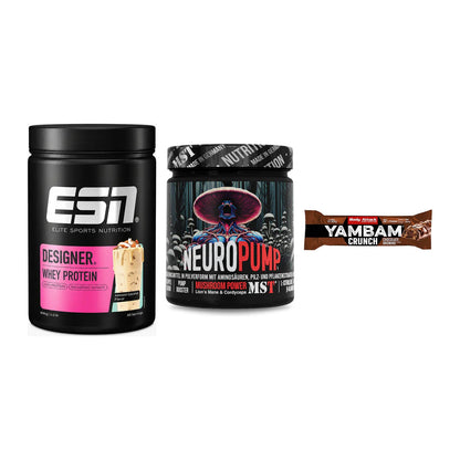 Home-Gym-Starter: ESN Designer + MST NeuroPump + 5× Body Attack – alle enthaltenen Artikel