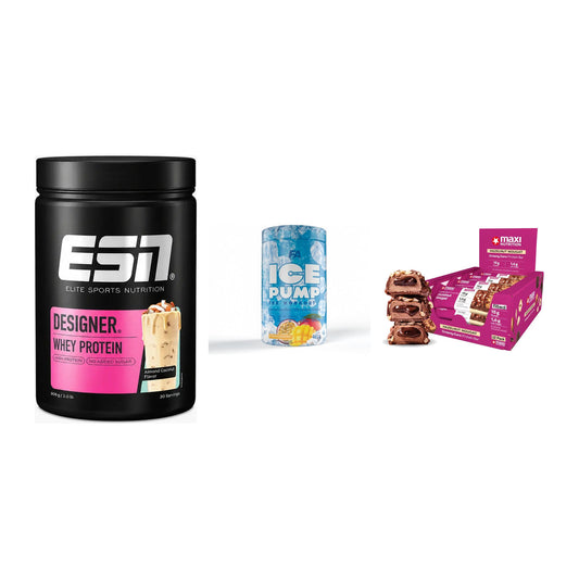 Home-Gym-Starter: ESN Designer + FA Nutrition + 5× MaxiNutrition – alle enthaltenen Artikel