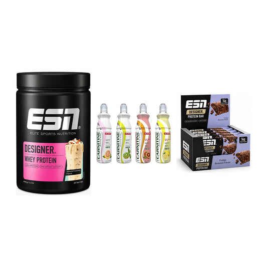 Home-Gym-Starter: ESN Designer Whey + Nutrend Activity + 1 weitere – alle enthaltenen Artikel
