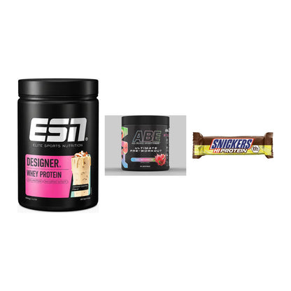 Home-Gym-Starter: ESN Designer + Applied Nutriti + 5× Snickers High – alle enthaltenen Artikel