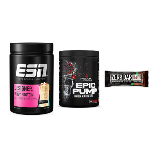 Home-Gym-Starter: ESN Designer + Peak EPIC Pump + 5× BioTech Zero – alle enthaltenen Artikel