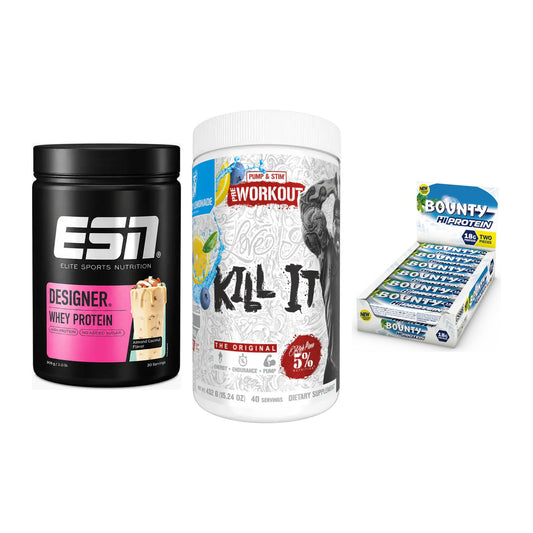 Home-Gym-Starter: ESN Designer + Rich Piana 5% + 5× Bounty High – alle enthaltenen Artikel