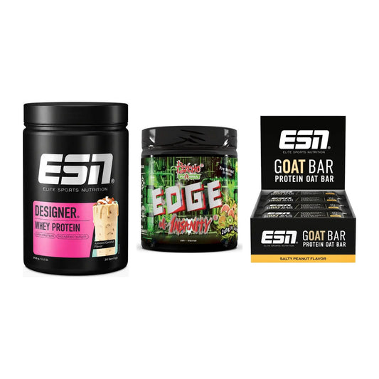 Home-Gym-Starter: ESN Designer + Psycho Pharma + 5× ESN Goat Bar – alle enthaltenen Artikel
