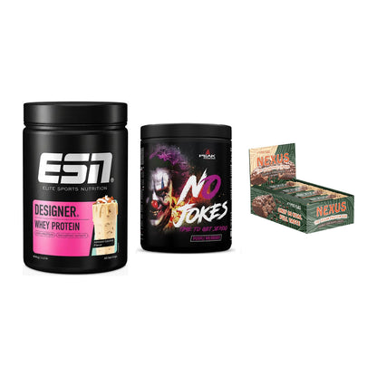 Home-Gym-Starter: ESN Designer + Peak No Jokes + 5× ProFuel Nexus – alle enthaltenen Artikel