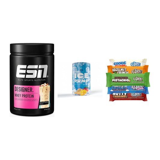 Home-Gym-Starter: ESN Designer + FA Nutrition + 5× Wispy Protein – alle enthaltenen Artikel