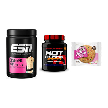 Home-Gym-Starter: ESN Designer + Scitec Hot + 5× Lenny & Larry – alle enthaltenen Artikel