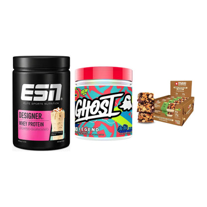 Home-Gym-Starter: ESN Designer + Ghost Legend V4 + 5× MaxiNutrition – alle enthaltenen Artikel