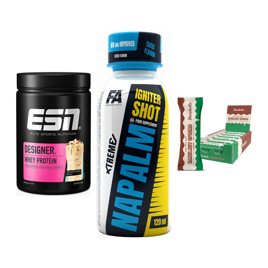 Home-Gym-Starter: ESN Designer + FA Nutrition + 5× Barebells – alle enthaltenen Artikel