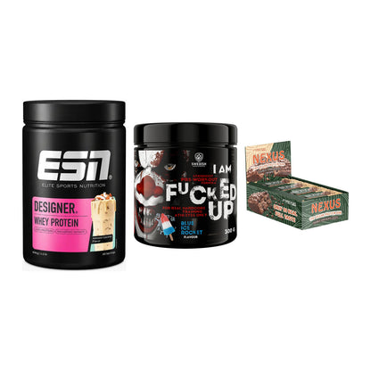 Home-Gym-Starter: ESN Designer + Swedish Supplem + 5× ProFuel Nexus – alle enthaltenen Artikel