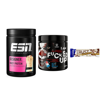 Home-Gym-Starter: ESN Designer + Swedish Supplem + 5× USN TRUST – alle enthaltenen Artikel