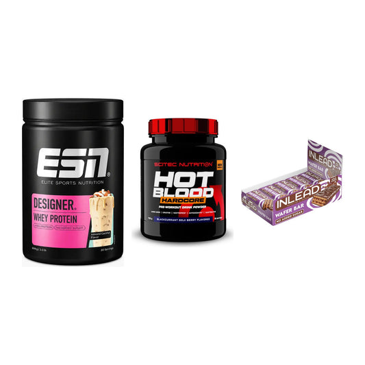 Home-Gym-Starter: ESN Designer + Scitec Hot + 5× INLEAD Wafer – alle enthaltenen Artikel