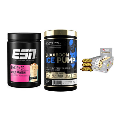 Home-Gym-Starter: ESN Designer + Kevin Levrone + 5× MaxiNutrition – alle enthaltenen Artikel