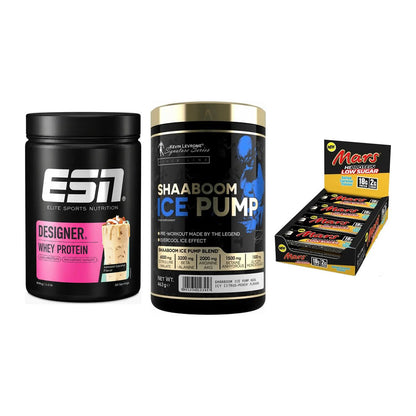 Home-Gym-Starter: ESN Designer + Kevin Levrone + 5× Mars Low Sugar – alle enthaltenen Artikel