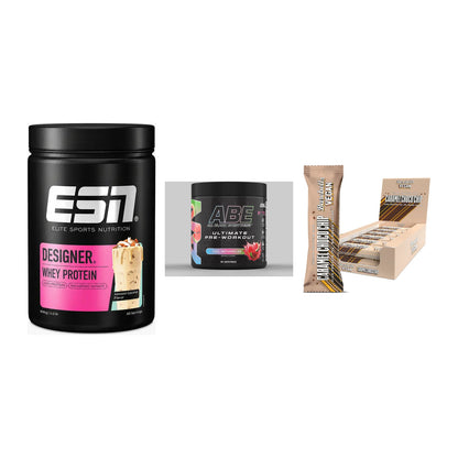 Home-Gym-Starter: ESN Designer + Applied Nutriti + 5× Barebells Vegan – alle enthaltenen Artikel
