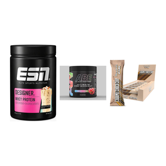 Home-Gym-Starter: ESN Designer + Applied Nutriti + 5× Barebells Vegan – alle enthaltenen Artikel