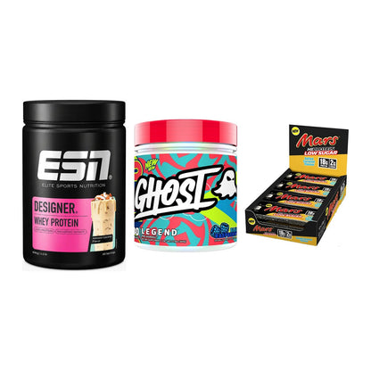 Home-Gym-Starter: ESN Designer + Ghost Legend V4 + 5× Mars Low Sugar – alle enthaltenen Artikel