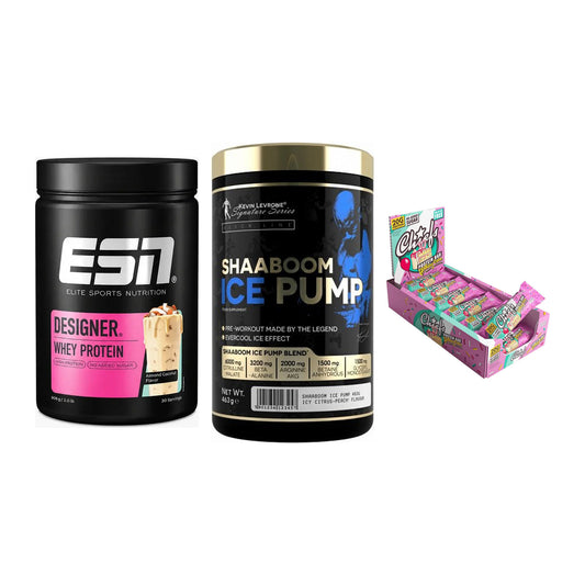 Home-Gym-Starter: ESN Designer + Kevin Levrone + 5× Chiefs Protein – alle enthaltenen Artikel
