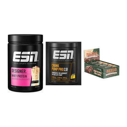 Home-Gym-Starter: ESN Designer + ESN Crank Pump + 5× ProFuel Nexus – alle enthaltenen Artikel